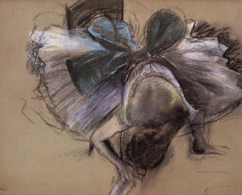 Edgar Degas dancer wearing shoes